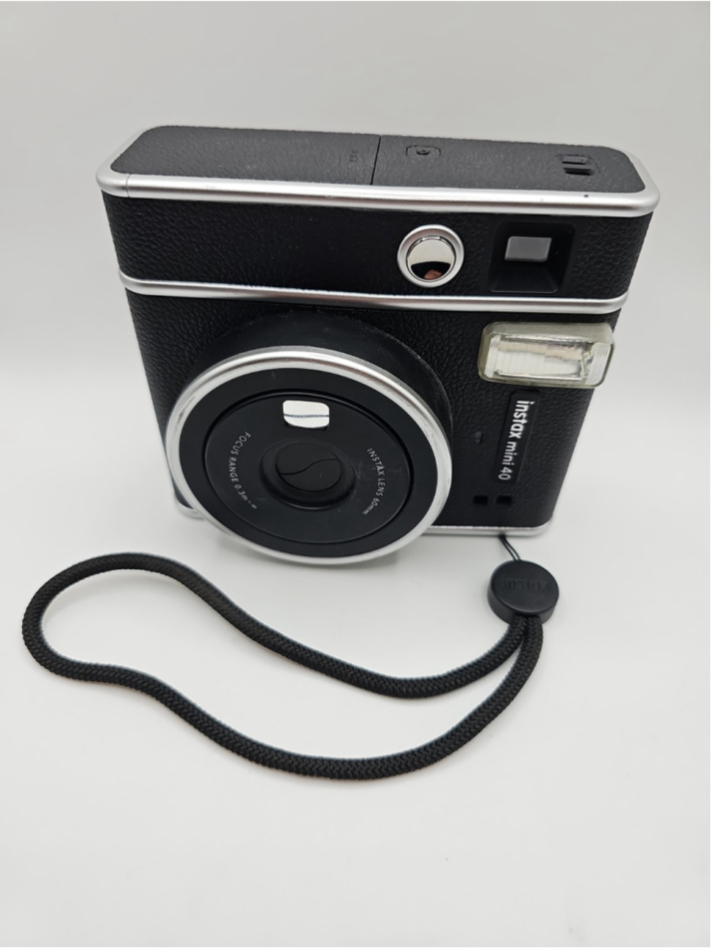 Fujifilm Instax Mini 40 Instant Film Camera Black Tested & Working
